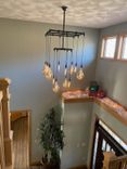 12 Light Tiered Industrial Steel Pipe Chandelier 1 small