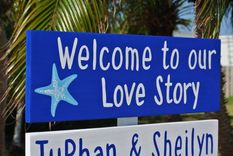 Welcome Wedding Sign. Happily Ever After Wood Sign 2 small