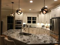 Wine Barrel Ring Pendant Light - Atom - Made From Salvaged California Wine Barrel Rings 5 small