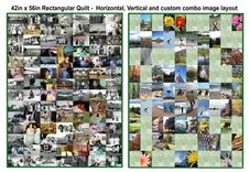 42 X 56 Family Photographs Art Quilt With Horiz. Photos 2 small