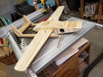 Wooden Airplane Bird House And Feeder 5 small