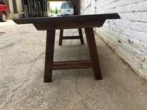 Walnut Coffee Table, Live Edge, Soft Mild Curves 3 small