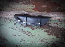 Custom Leather Knife Sheath To Be Worn Horizontally On Belt 5 small