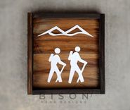 Rustic Hiker Recreational Sign 2 small