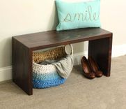 Waterfall Bench, Modern Design, Miter Bench, Contemporary Bench 1 small