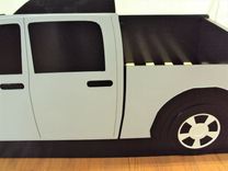 Pickup Truck Twin Kids Bed Frame - Handcrafted - Truck Themed Children's Bedroom Furniture 5 small