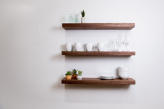 Walnut Floating Shelves, Espresso Floating Shelves, Dark Wood Floating Shelves, Black Walnut Shelf 1 small