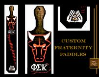 Custom Fraternity Paddles, Personalized, Fraternity Paddles,   Big Brother Gift, 1 small