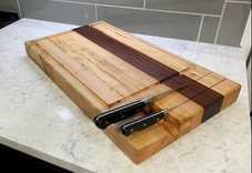 Cutting Board With Knife Storage. 1 small