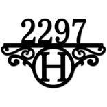 Metal Address Sign - House Number Sign - Housewarming Gift - Metal Address Sign 1 small