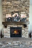 Floating Shelf Fireplace Beam Mantel Rustic Distressed With Antique Bolts 6 small