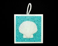 Crystallized Sea Shell Hanging Wall Plaque Beach Bling Decor Genuine European Crystals Bedazzled 3 small