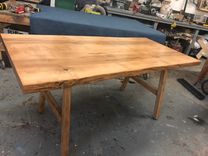 Ready To Go, 2 Person Desk Or Small Dining Table, Unusual Local Maple 3 small