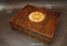 Custom Inlaid Humidor Handcrafted In The U.S. Free Shipping Hd12. 1 small