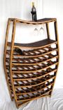 Wine Barrel Wine And Glass Rack - Condrie - Made From Retired Wine Barrels 1 small