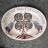 Sgraffito Redware Celtic Tree Platter 1 small