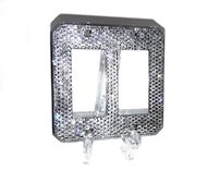Outlet Crystallized Wall Light Switch Plate Bling Genuine European Crystals Bedazzled 3 small