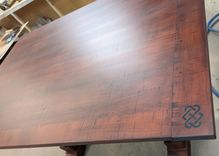 Counter Height Trestle Dining Table 2 small