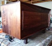 Solid Walnut Media Cabinet 4 small