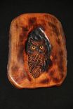 Wood Owl Wall Art 3 small