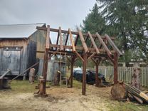 Example: 8.5ft X 14ft  Timber Frame From Reclaimed Barn Beams Tiny House? 1 small