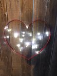 Wine Barrel Hoop Heart With Fairy Lights 3 small