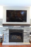 Walnut Mantel- Stained 2 small
