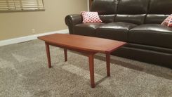 Antikea Danish Modern Coffee And End Table Set In Jatoba And Purpleheart 2 small