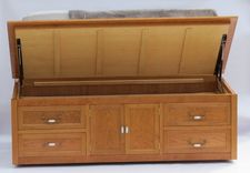 Walnut 6 Drawer Storage Bed 2 small