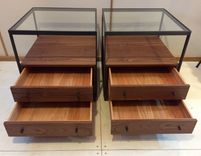 Walnut Nightstand / Side Table 2 small