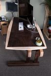 Walnut And Curly Maple Writing Table Desk 3 small