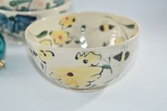Set Of Four: Handmade Ceramic Soup Bowl For Salad, Cereal Or Ice Cream 6 small