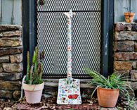 Mosaic Garden Tool - Sculpture Fence Art - Decor Item 1 small
