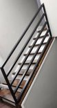 Modern Metal Stair Railing; Contemporary Knee Wall Steel Handrails 1 small