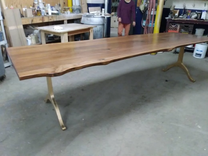Walnut Dining Table, Live Edges, 10 Feet Long, 36 Inches Wide 1 small
