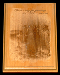 Custom Laser Engraved Wood Plaques 6 small
