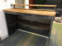 Steel And Reclaimed Hardwood Standing Desk 6 small