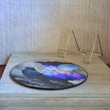 Raven Art Glass Mural Wall Decor Or Tabletop Display Edgar Allan Poe Art 3 small
