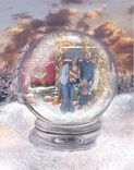 Snow Globe Artwork Custom Portrait Painting Of Your Family, Home Or Pet 5 small