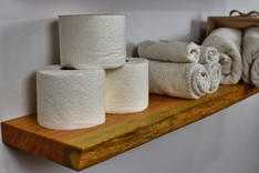 Wooden Bathroom Shelves, Bathroom Floating Shelf, Bathroom Towel Shelf, Bathroom Over Toilet Storage 4 small