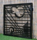 Modern Pedestrian Gate - Mid-Century Modern Design - Wright - Modern Metal Gate 3 small