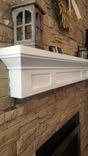 Fireplace Mantel Floating Painted Finish - Contemporary Cottage Ledge Shelf Bayside Style 1 small