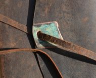 Distressed Pigskin Journal Bound Adventure Notebook Leather Sketchbook Turquoise Gift 6 small