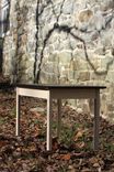 Black And White Ash Coffee Table - Black Top, Whitewashed Base 6 small