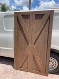 Custom Made Barn Door Farmhouse Style Rustic Solid Cedar Wood| Barn Door - 4 small