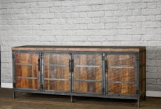 Rustic Modern Credenza, Reclaimed Wood Sideboard, Farm House Style Buffet 1 small