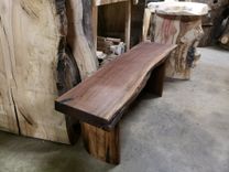 Black Walnut Bench Solid Walnut 2 small