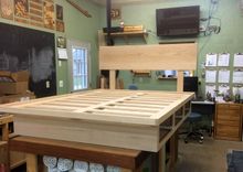 Red Oak Platform Storage Bed 4 small
