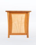 Nightstand With Drawer In Solid Cherry And Maple, Features Space For Laptop. "River Rushes" 4 small