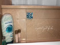 Custom Crystallized 2" Square Accent Tile Bath Kitchen Home Decor Bling European Crystals Bedazzled 3 small